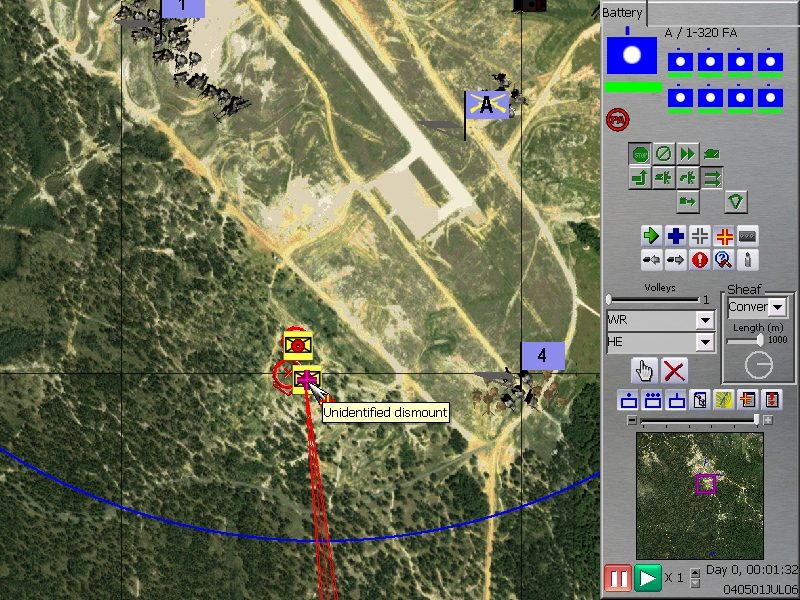 Artillery fire planning in Air Assault Task Force